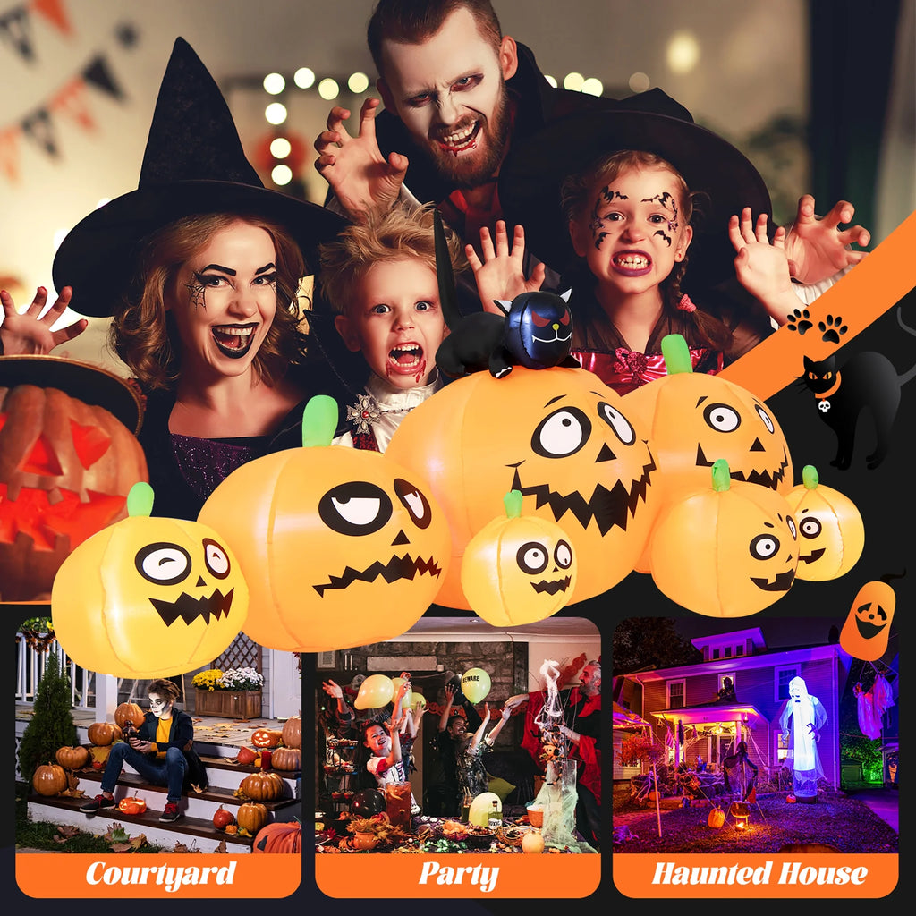 Inflatable Halloween Pumpkins Decor with LED Lights H687126
