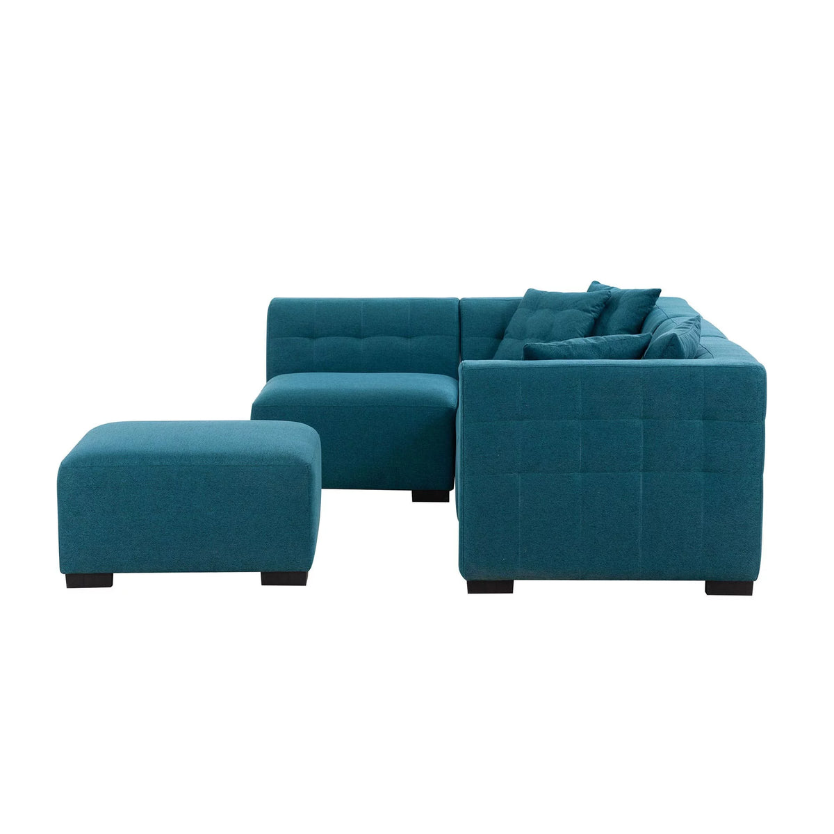 Convertible Sectional Sofa with Chaise L-Shaped 5 Seater C4891