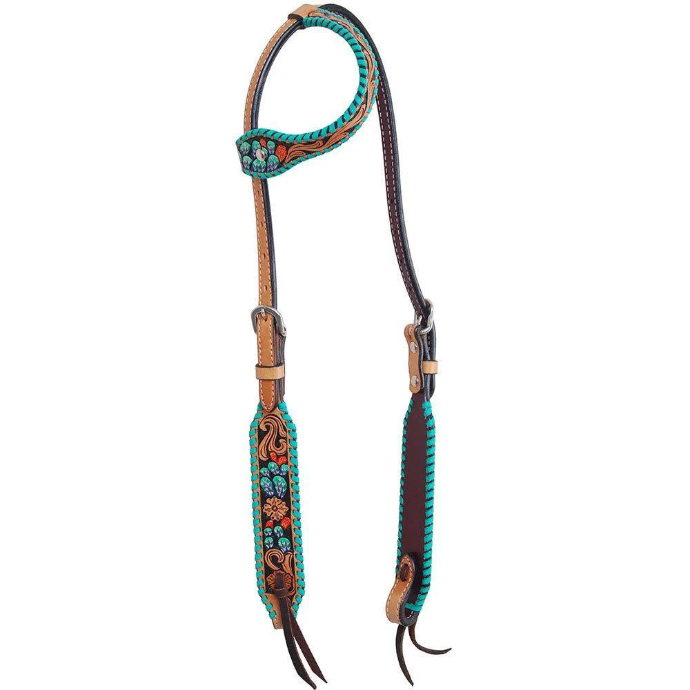 Painted Cactus Single Ear Headstall Q7280