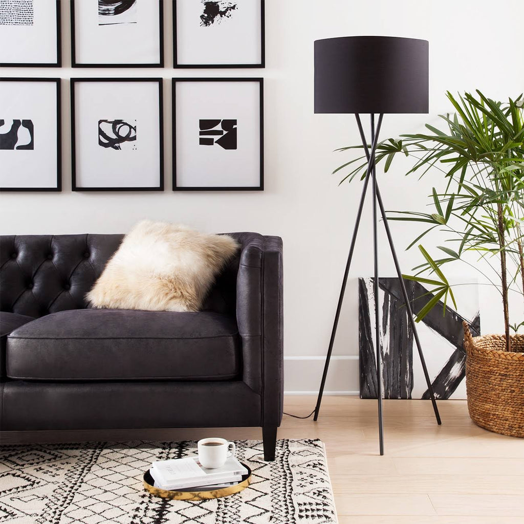 Black Tripod Floor Lamp F585324