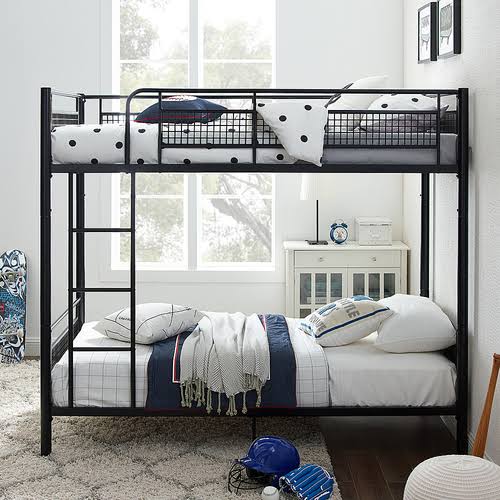 Twin Metal Mesh Frame Bunk Bed Y557