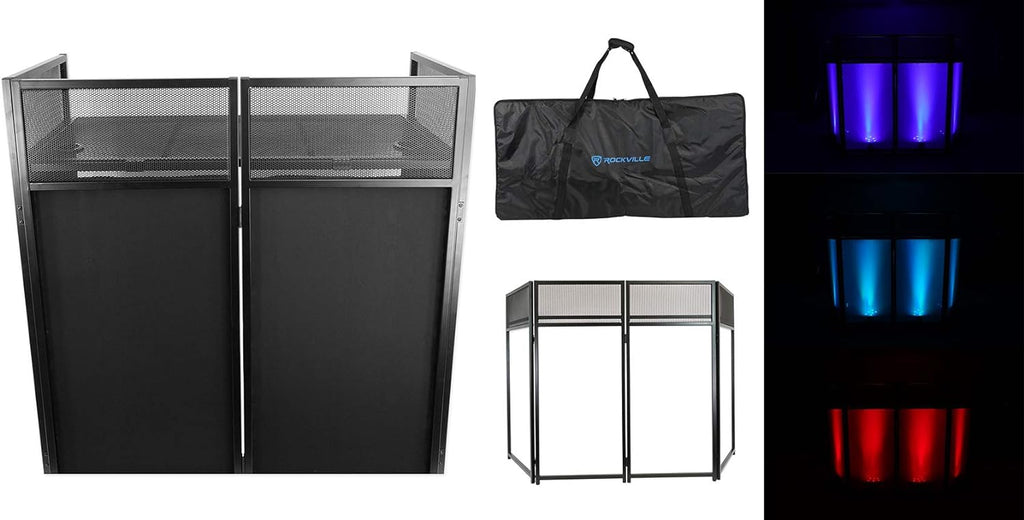 White Metal Frame Booth with Travel Bag and Scrim U252