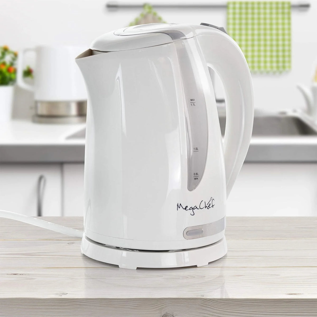 White 1.7Lt Plastic Electric Tea Kettle L540165