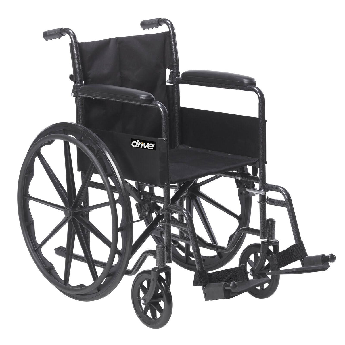 Silver Sport 1 Wheelchair with Full Arms and Swing Away Removable Footrest J813093