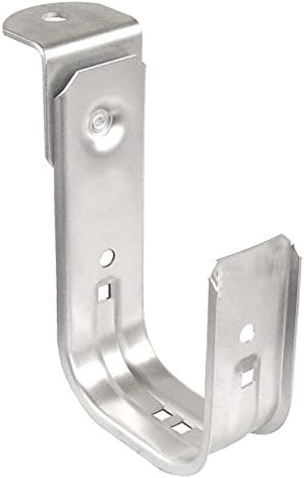 25 Pack Zinc Plated Steel Ceiling Mount J-Hook with Removable Angle Bracket Attachment B128820