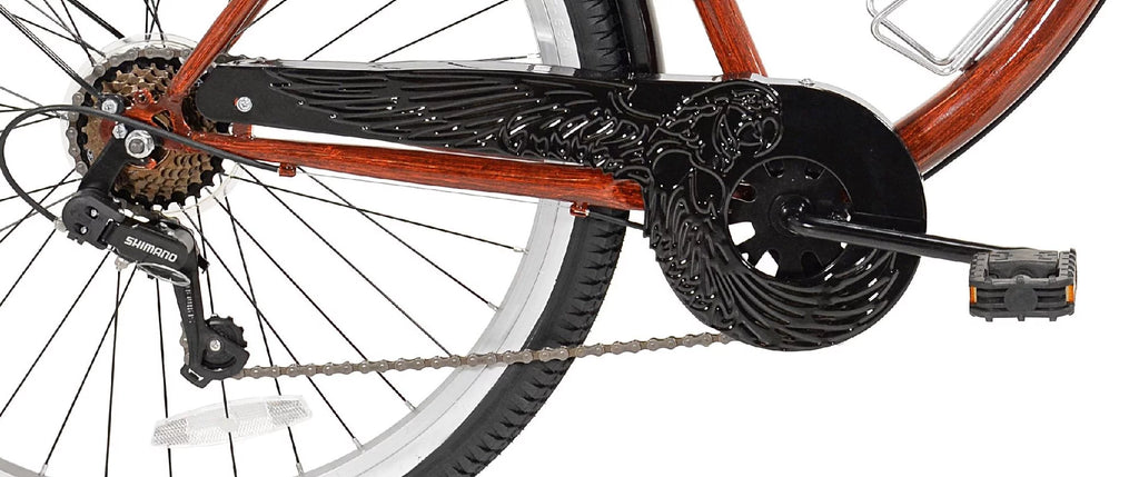 26" Wood Grain Cruiser Bike V47700
