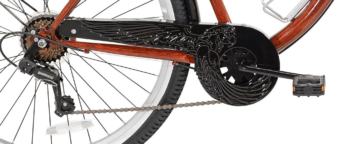 26" Wood Grain Cruiser Bike V47700