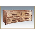 4 Drawer Stained and Lacquered Chest E4845