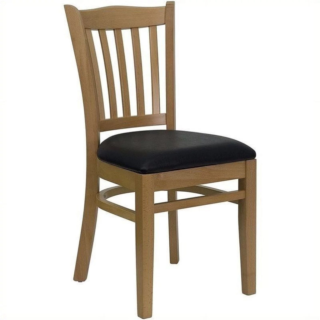 Black Vertical Slat Back Dining Chair O86513
