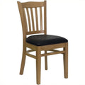 Black Vertical Slat Back Dining Chair O86513