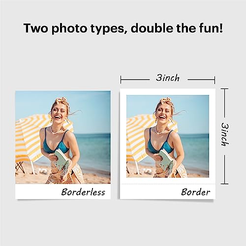 2-in-1 Instant Camera and Photo Printer 3x3 inches Yellow E7951